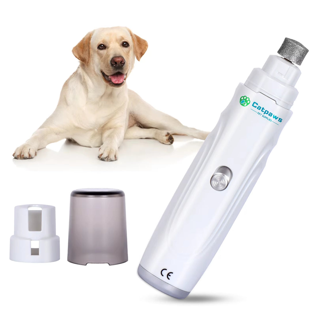 Dog Nail Grinder USB Rechargeable Electric Pet Paws Clipper &amp; Trimmer Painless Paws Grooming Quiet 2-Speed Dog Nail File